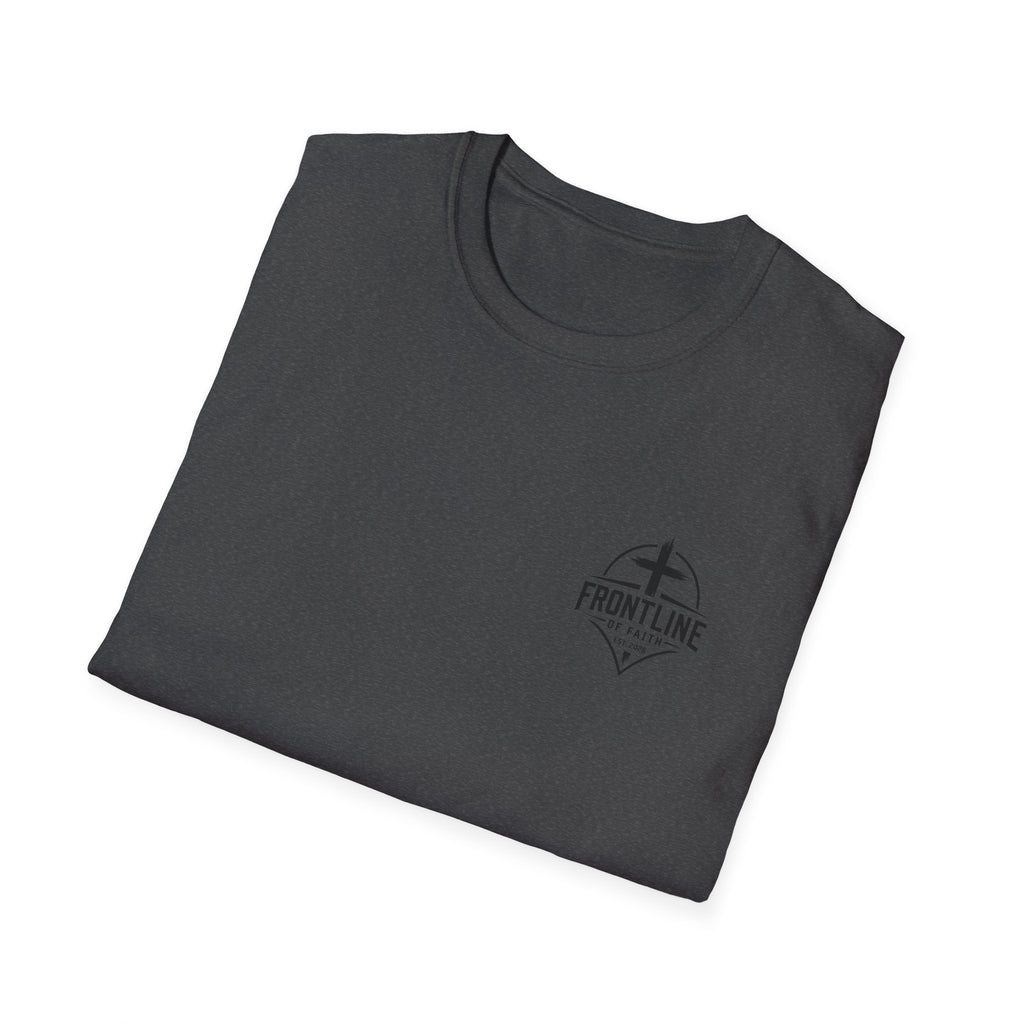 Frontline of Faith T-Shirt — Christian Cross Patriotic Faith Tee