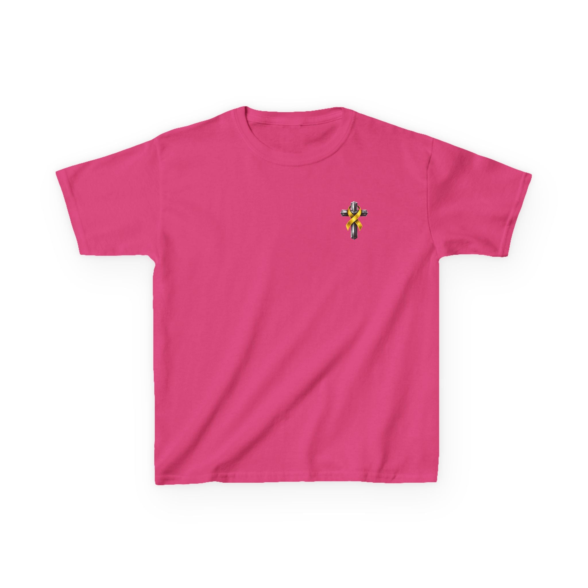 Kids Tee — "Frontline of Faith" Yellow Ribbon Lily Tribute Shirt