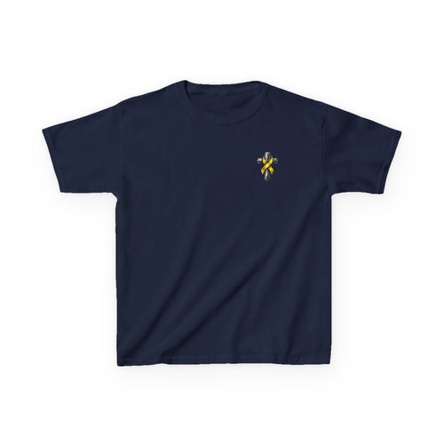 Kids Tee — "Frontline of Faith" Yellow Ribbon Lily Tribute Shirt