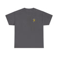Unisex Heavy Cotton Tee - "Frontline of Faith" Yellow Ribbon Lily Tribute Shirt
